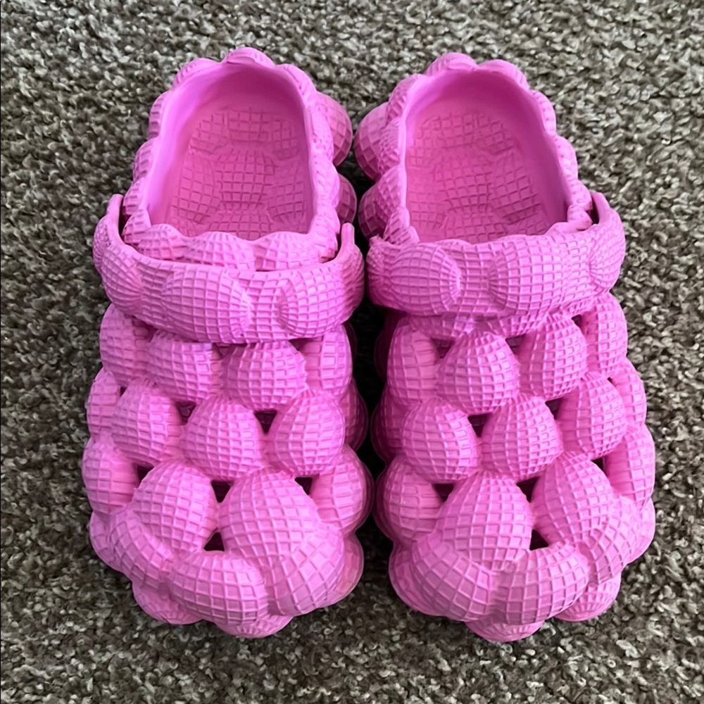 Pink bubble slides